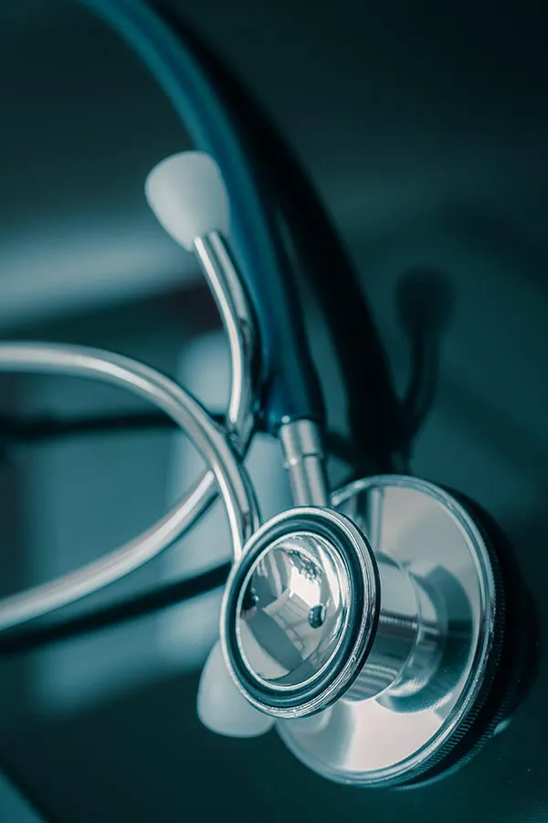 Close up of a stethoscope representing Regenerative Medical Institute's anti-aging medicine treatments for various health conditions in Greenville.